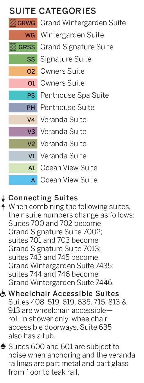 Seabourn Odyssey, Sojour & Quest Suite Legend